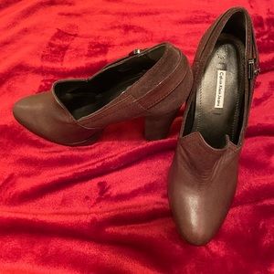 Calvin Klein Brown Chunky Heel Size 10